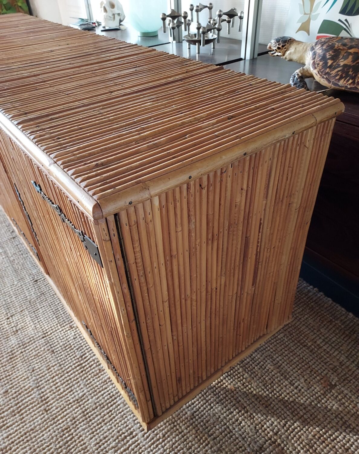 Rattan sideboard