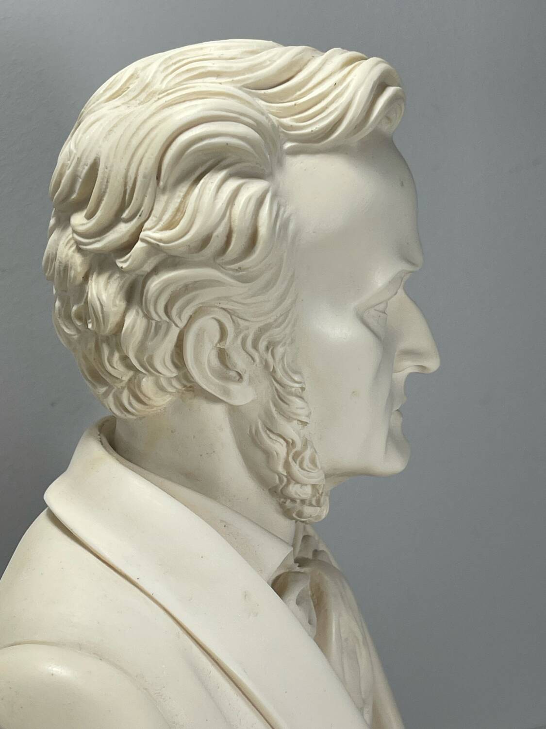 Resin bust of Wagner signed A. Giannelli Sculpture Year 60