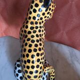 Pair of ceramic leopards