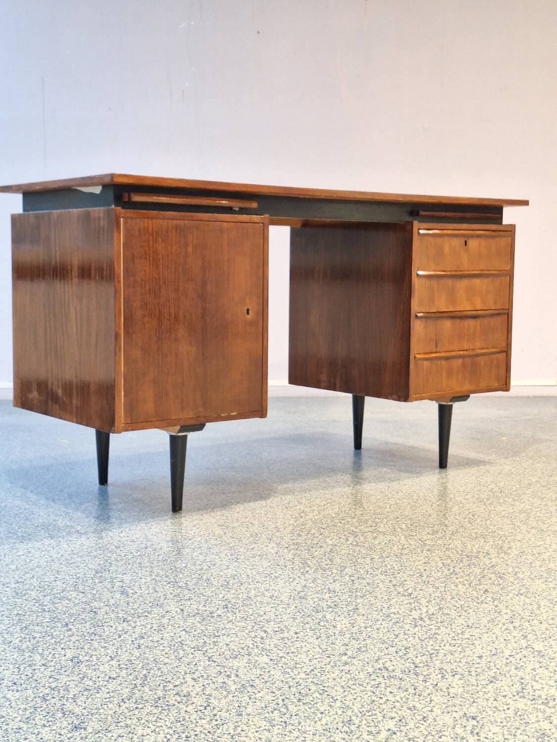 Teak desk by Cees Braakman for Pastoe from the 1960s