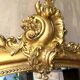 19th-century gilded pediment mirror