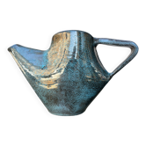 sculptural vase, flamed ceramic, 1970