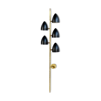 Italian wall sconce from the 50's 5 black cones