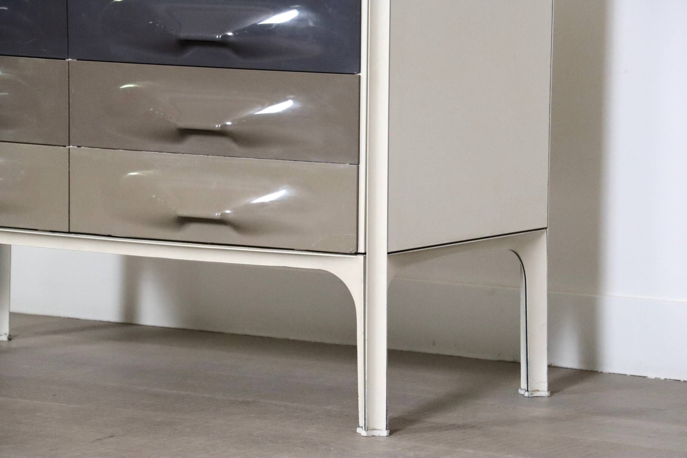 Commode Crédence Raymond Loewy DF 2000 Pour Doubinsky Frères, 1968