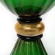 Murano glass table lamp with 24 kt gold.