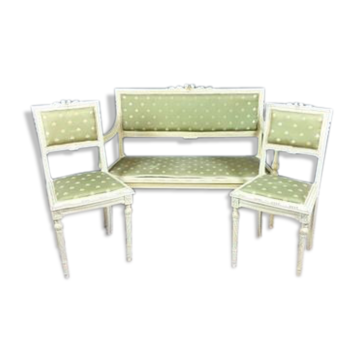 3-Room Louis XVI lacquered wood lounge