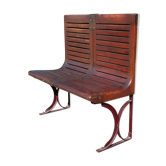 Former 2-seater sprague seat of the paris metropolitan - circa 1920.