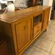 Oak buffet compass feet
