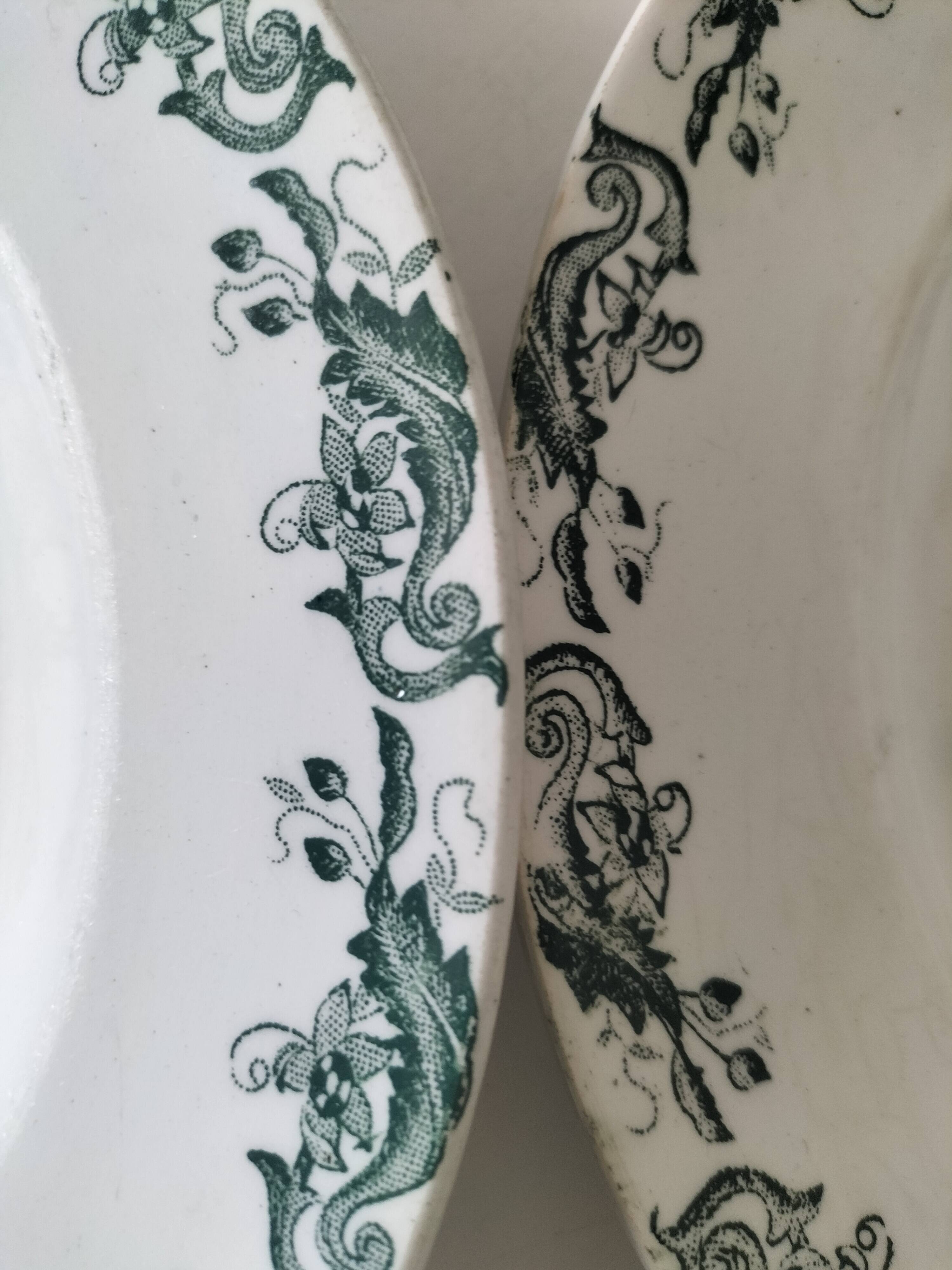 4 ironstone plates A. Lebacqz & M. Bouchart Richelieu model