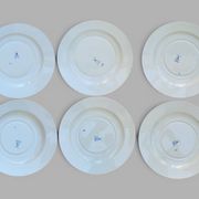 6 flat plates Clairefontaine model Louis XV