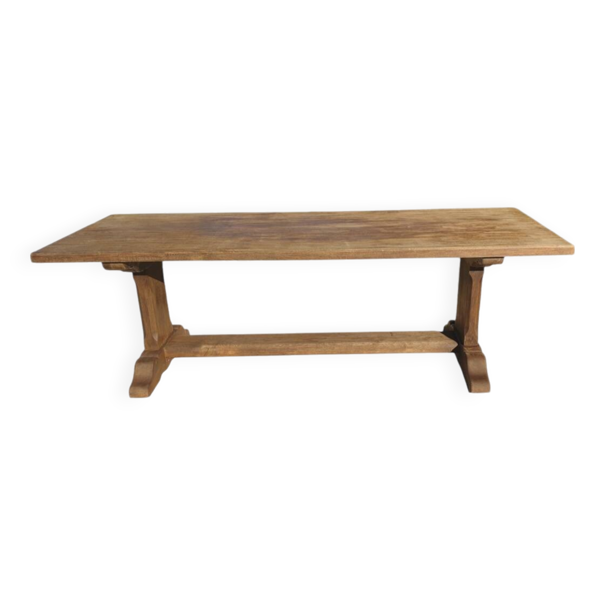 Solid wood farmhouse table long 230cm