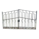 Wrought iron gate with 2 leaves