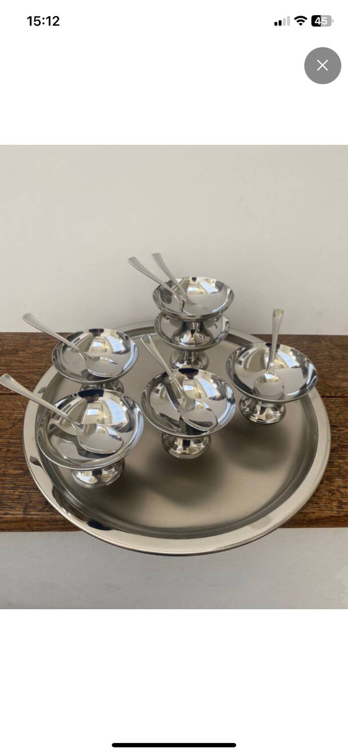 Stainless steel tableware set