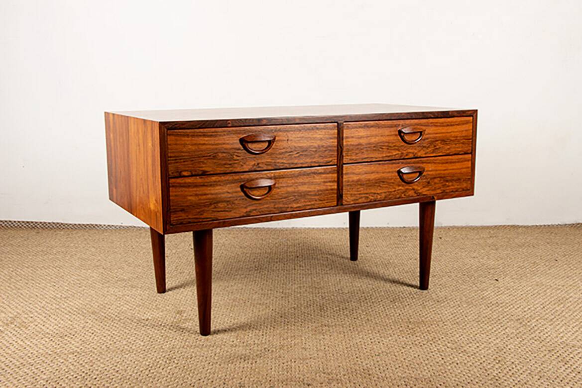 Danish Rosewood Chest of Drawers by Kai Kristiansen/Feldballe Møbelfabrik.