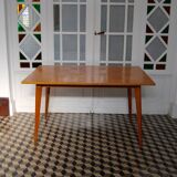 Scandinavian style wooden dining table
