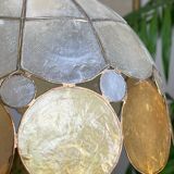 Mother-of-pearl and brass lampshade