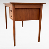 Desk Arne Vodder Teck Danish design 50's box with sliding drawers
