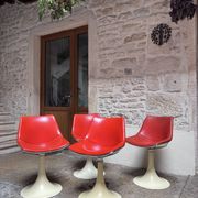Tulip leg armchairs