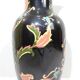 Old Large black vase decorated with leaves /vintage/ XXsiecle/potiche