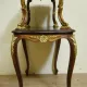 Louis XV style console table with two tiers.