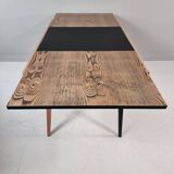 Vintage dining table in ash, 1960s