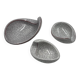 Lot of Karlsruher Majolika shells 1956
