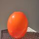 Orange soliflore vase in double glass