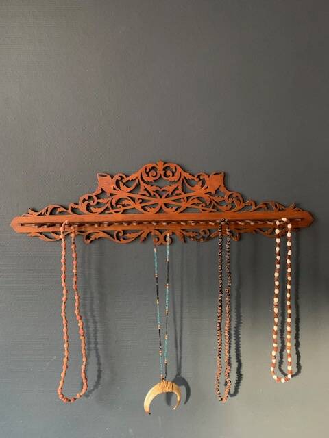 Old cut-out wooden wall display from the 1900s