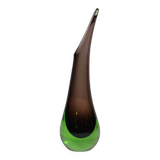 Vase en verre Sommerso de Murano par Flavio Poli, 1970