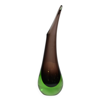 Murano Sommerso Glass Vase by Flavio Poli, 1970