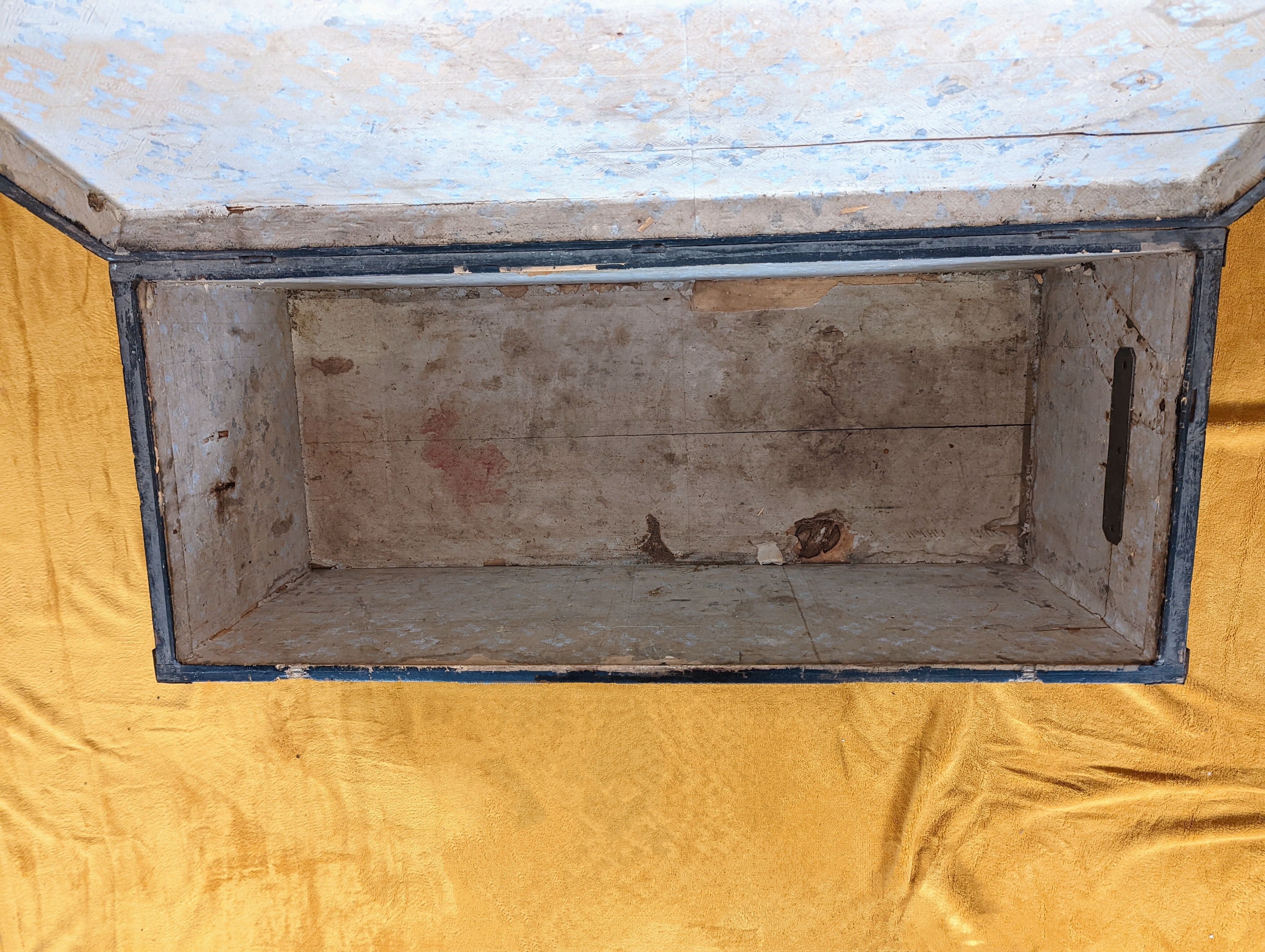 Antique travel trunk