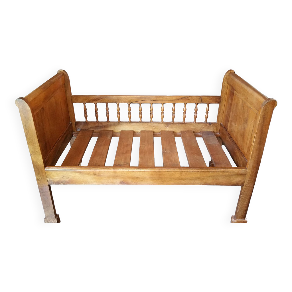 Lit bébé ancien en bois Selency