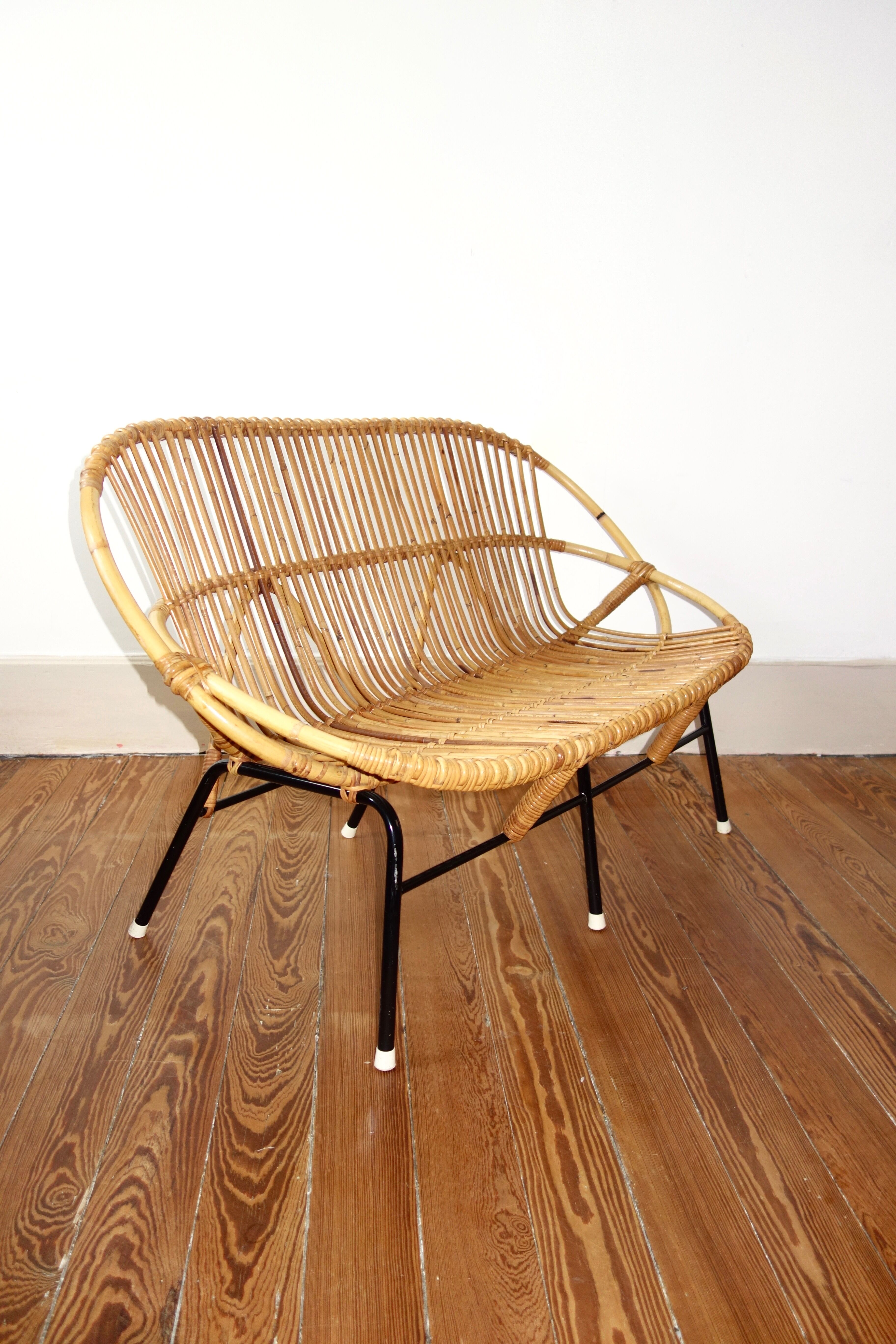 Bench Rohe Noordwolde 50s Wicker