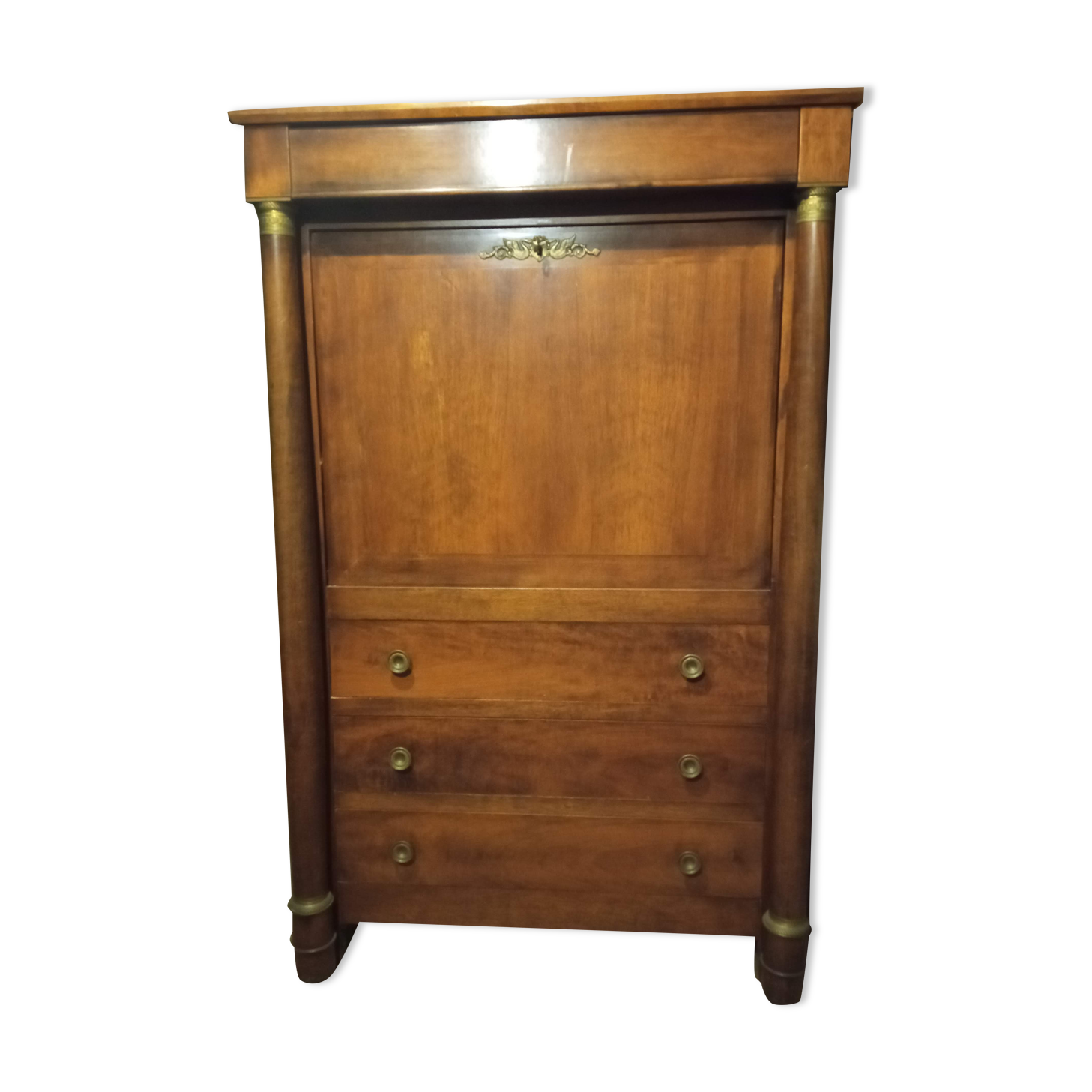 Former secretary empire in walnut