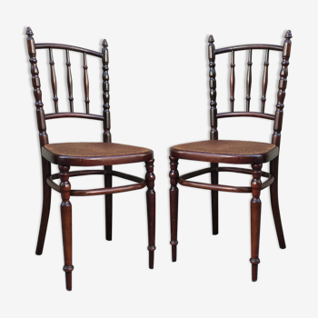 Pair of chairs canned by Fischel