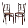 Paire de chaises cannées par Fischel