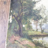 Landscape oil canvas