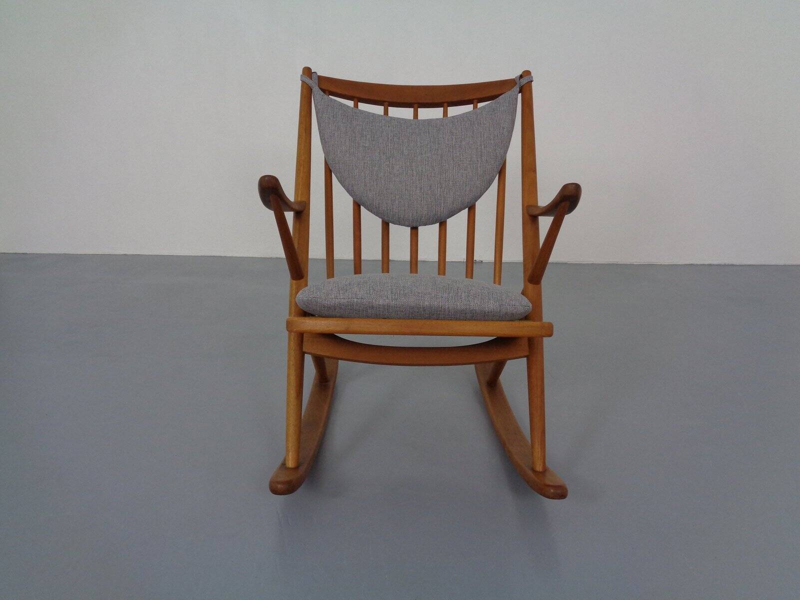 Teak Rocking Chair by Frank Reenskaug for Bramin, Denmark, 1960s