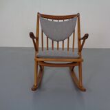 Teak Rocking Chair by Frank Reenskaug for Bramin, Denmark, 1960s