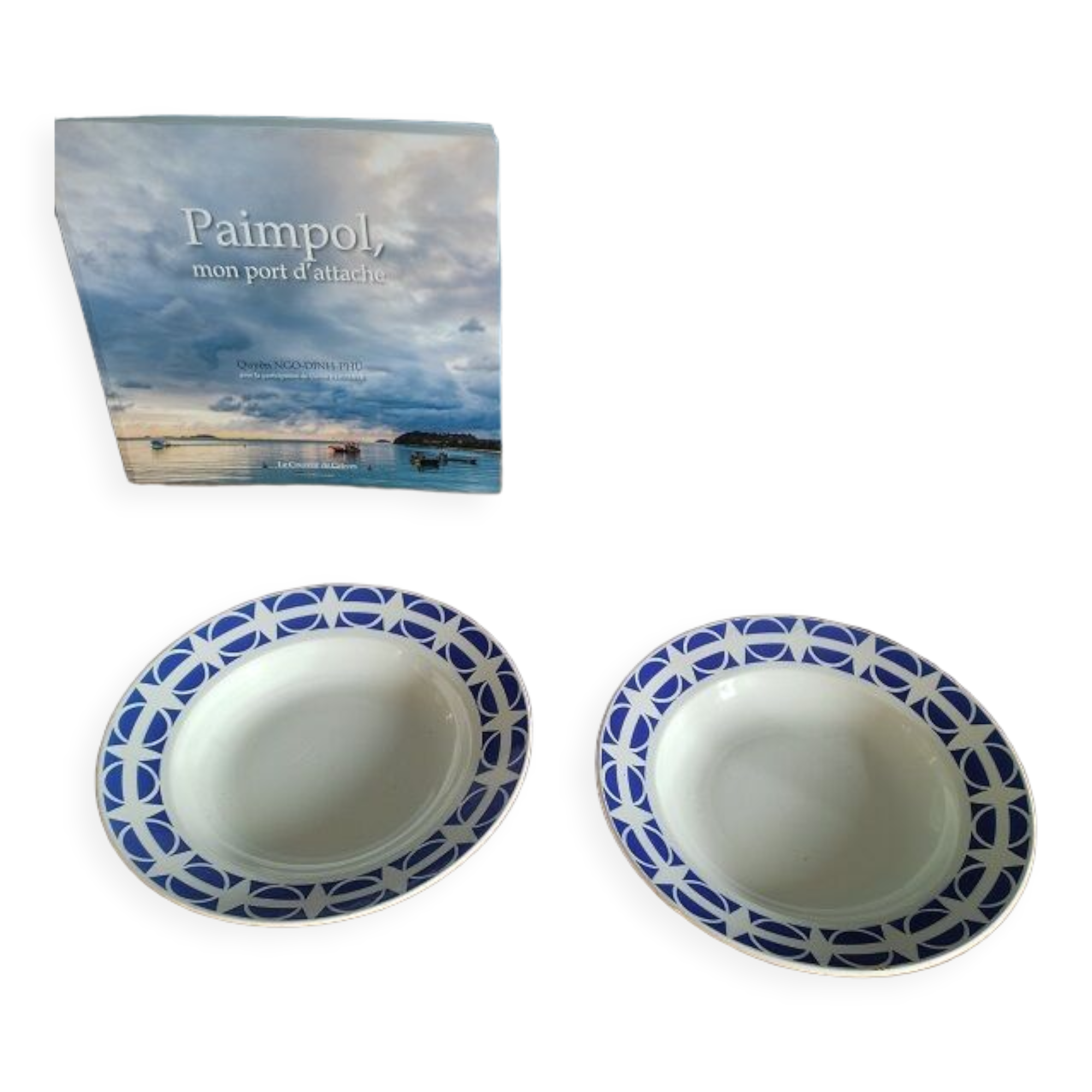 Plates Creuses Lunéville Bannec lot of 2