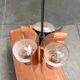 Mid-century German glass and copper pendant lamp by Cosack, 1960s.
