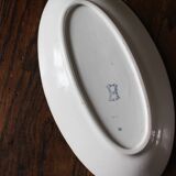 Ravier small oval dish Blue Bordure Lunéville