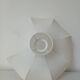 Abat-jour fleur en tissu blanc