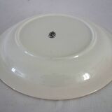 Serving dishes with floral decoration, vintage Luneville FG