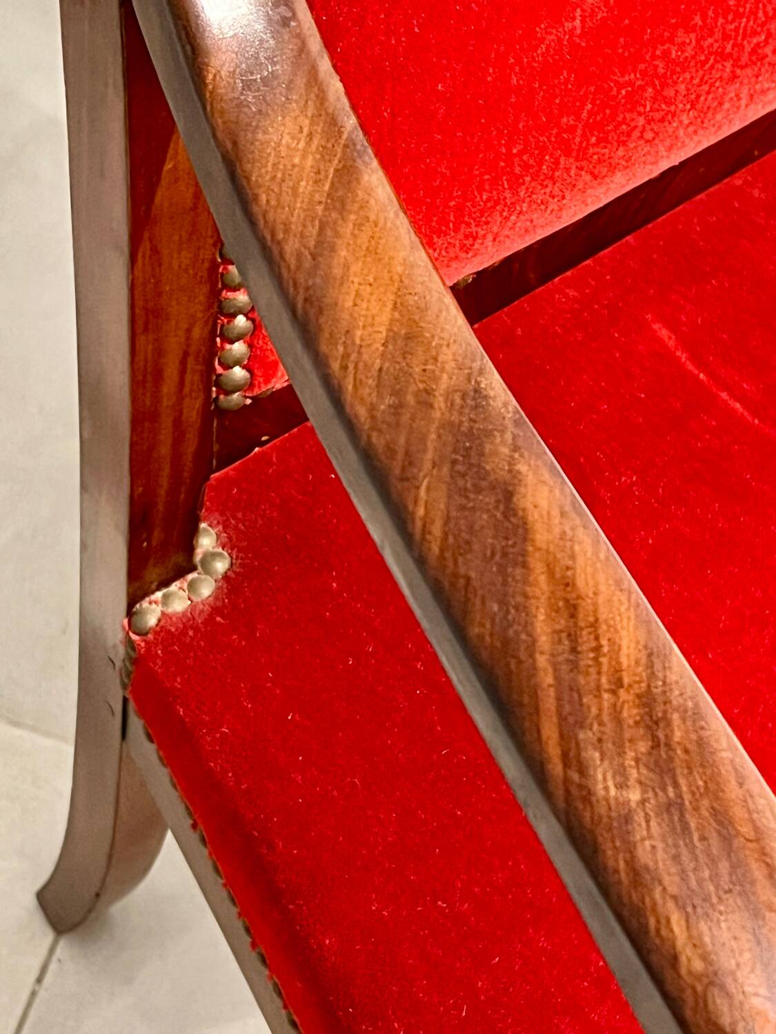 Restoration period armchair with cross