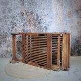 Solid teak lounge chair