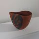 Vintage ceramic vase with sgraffito decoration, Rudi Stahl, Germany, 1950s.