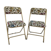 Paire de chaises pliantes anciennes lafuma