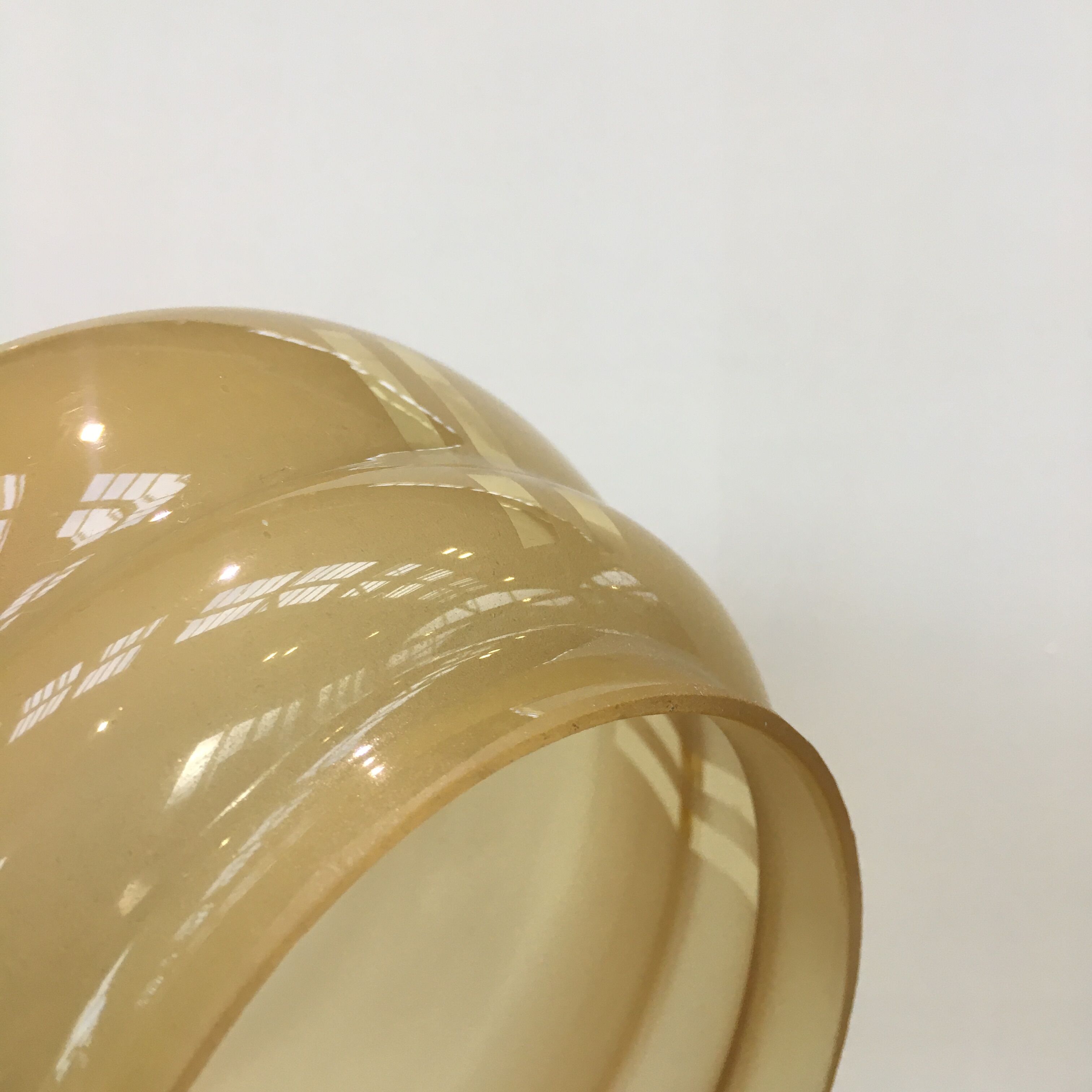 Small pale yellow art deco hanging