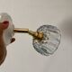 Vintage blue-tinted glass lampshade - tableware collection